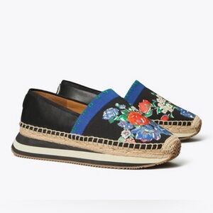 Tory Burch Daisy Slip On Trainer Navy Tea Rose Perfect Black